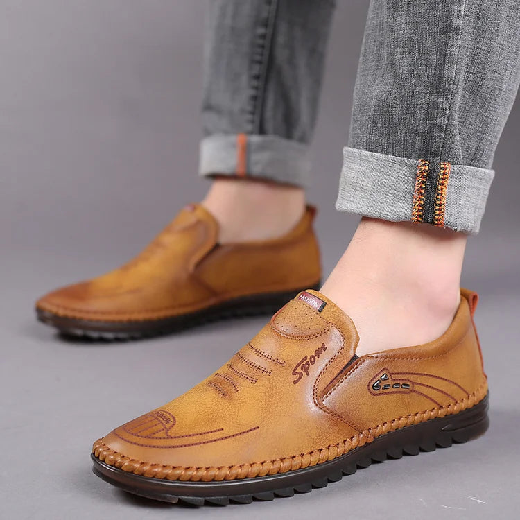 🔥Last Day 50% OFF🔥Men's Casual Fashionable Soft-Sole Leather Shoes