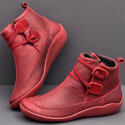 Women's Vintage Casual Short Ankle Boots, Leather Arch Support Boots 🔥On This Week SALE 50% OFF🔥