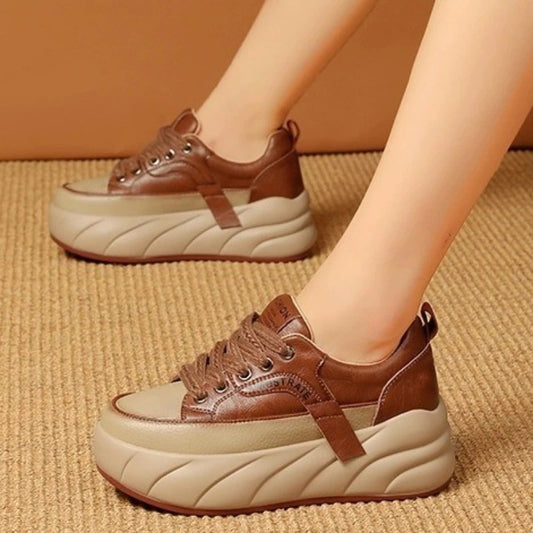 🔥50% OFF🔥 Soft-soled Waterproof Leather Orthopedic Shoes Platform Sneakers