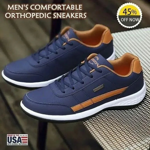 🔥On This Week Sale OFF 45%🔥 Men's Orthopedic Comfort Leather Sneaker